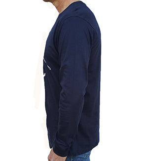 Men's Top - Navy - L