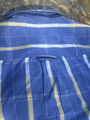 Sand Point Short Sleeve Shirt - Pond Blue Ikat
