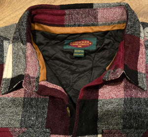 Dylan Flyshacket Quilted Shirt Jak - Red Ecru/Black