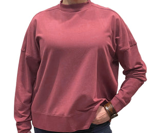 Women's Bee Cozzie Luxe Knit Pullover-Rose - New Arrival!