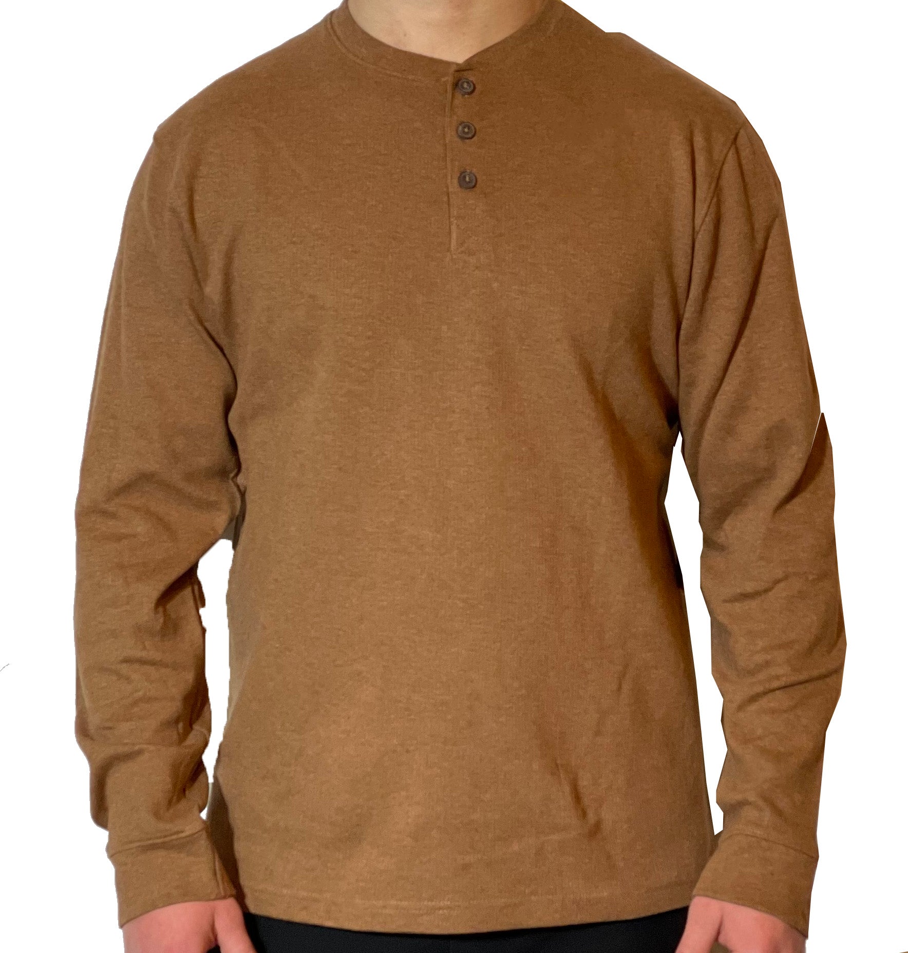 Fireside Henley - Cognac Heather