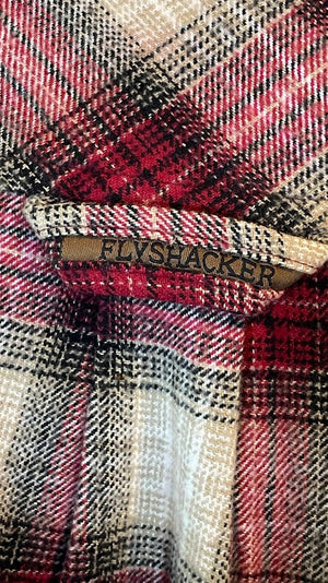 Granby Flannel Shirt - Red/Ecru - Beefy weight New Arrival!