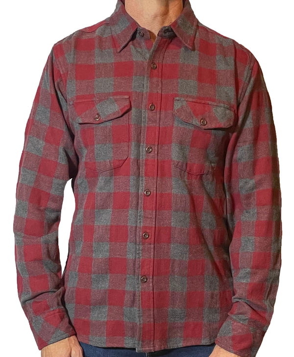 South Fork Shirt - Red/Black Heather - Beefy 8 oz. Flannel NEW!