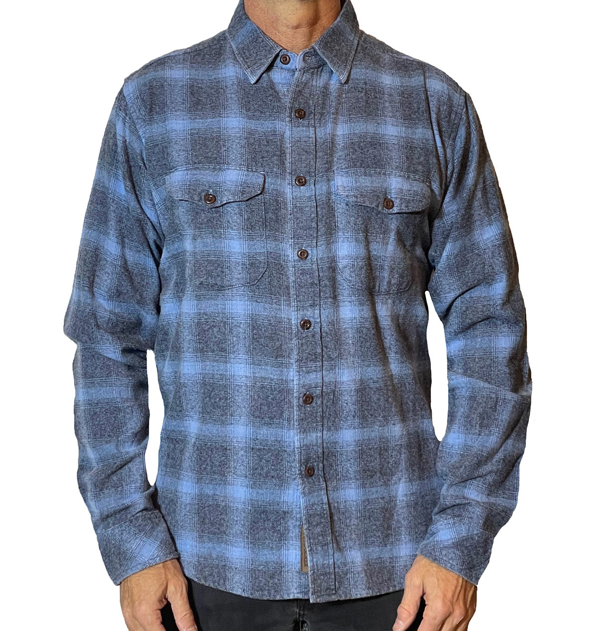 Granite Grindle Shirt – Dusty Blue Old Favorite, Back in Stock!