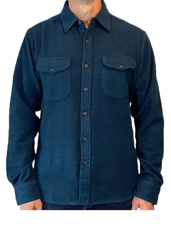 locker loop dress shirt Cavalry Twill Shirt - Indigo - New Arrival!