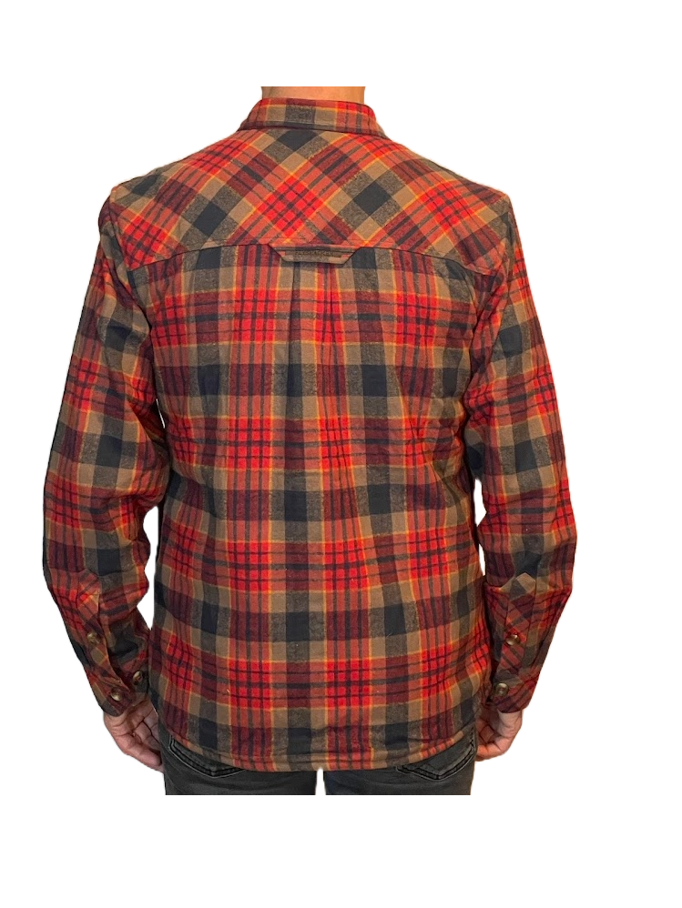 Camp Trail Sherpa Shirt Jak - Red/Taupe - New Arrival!
