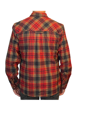 Camp Trail Sherpa Shirt Jak - Red/Taupe - New Arrival!
