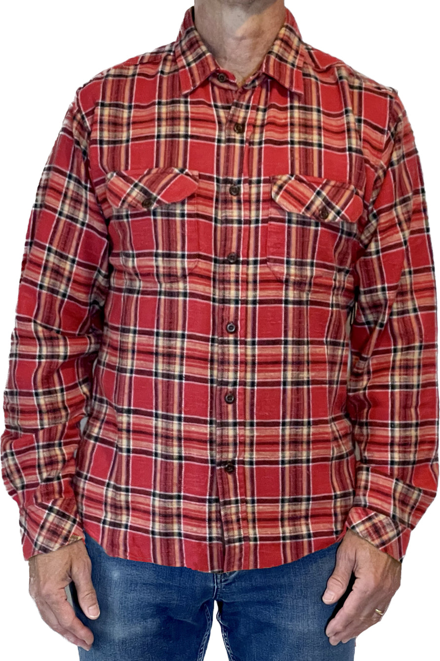 Jackson Flannel Shirt – Adobe Red