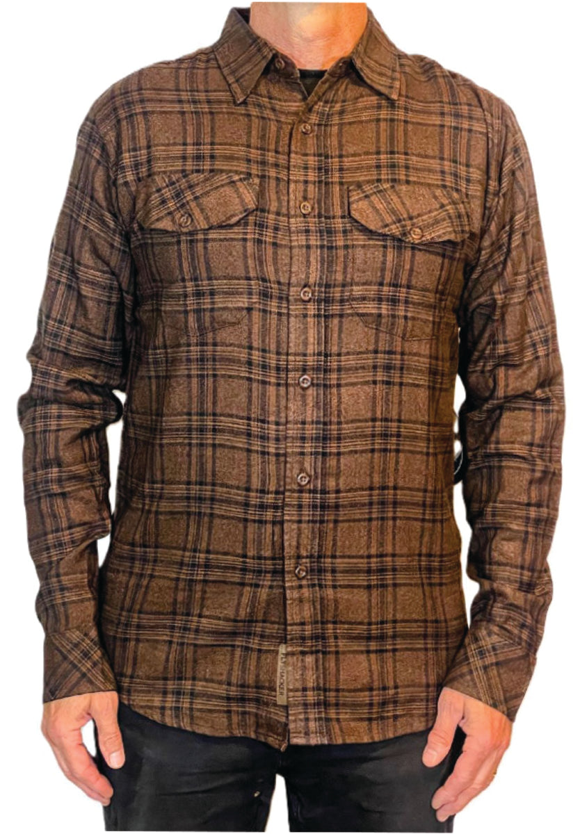 Wyatt Flannel Shirt – Dark Whiskey - New Arrival!