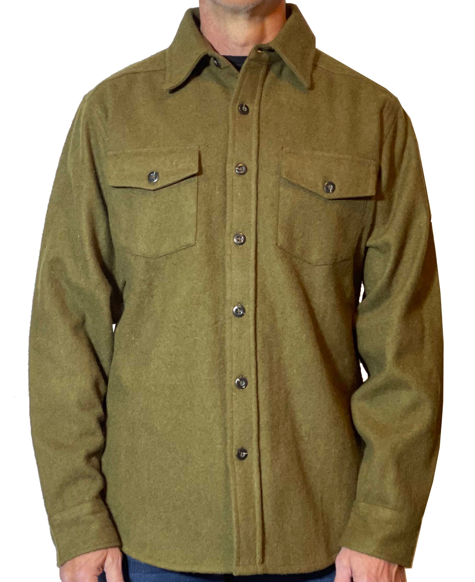 Wallace Wool Shirt - Heavyweight - Loden - Sold Out