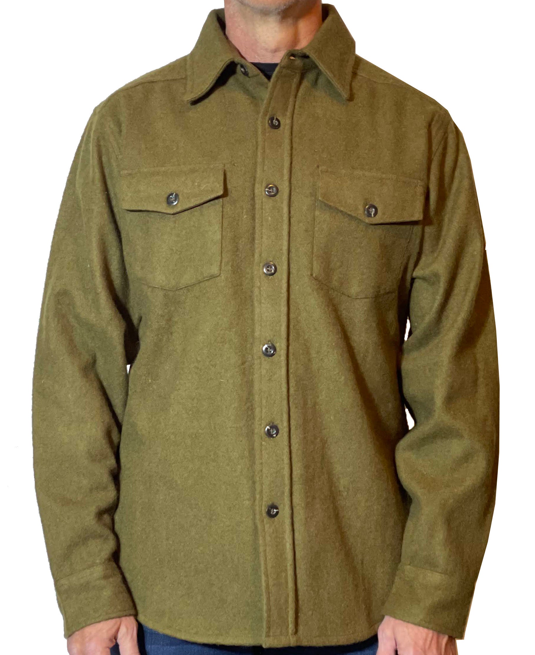 Wool Shirt - Loden