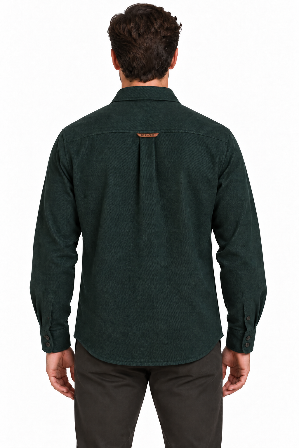 Men's Retro Wool Shirt- 70% Wool-30% Rayon Twill Weave-Charcoal