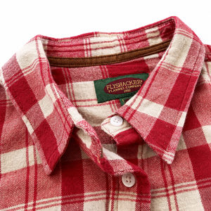 Libby Flannel Plaid Shirt-Cherry-Sage-100% Cotton Prewashed Just arrived!