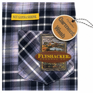 Libby Flannel Plaid-Lilac-Navy-100% Cotton Prewashed New arrival!