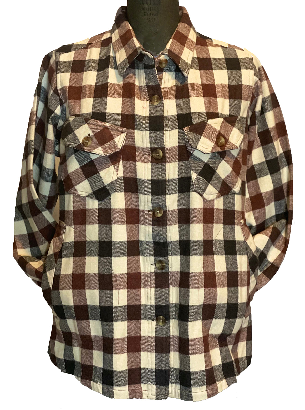 Women's Charles River Flyshacket - Ecru/Burgundy - 40% Off!