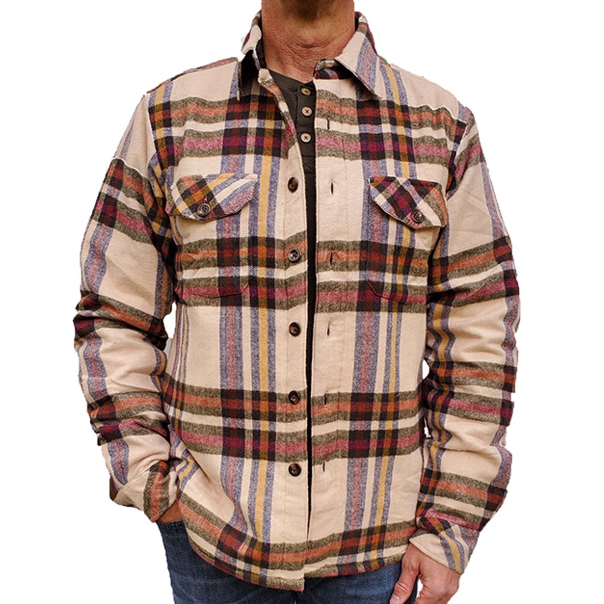 Flyshacket Quilted Shirt - Ecru