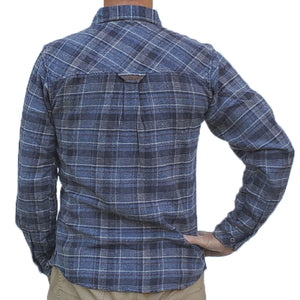 South Fork Grindle - Navy - Beefy 8 oz. Flannel