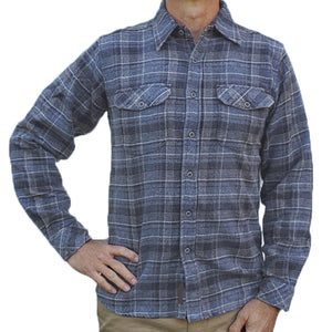 South Fork Grindle - Navy - Beefy 8 oz. Flannel